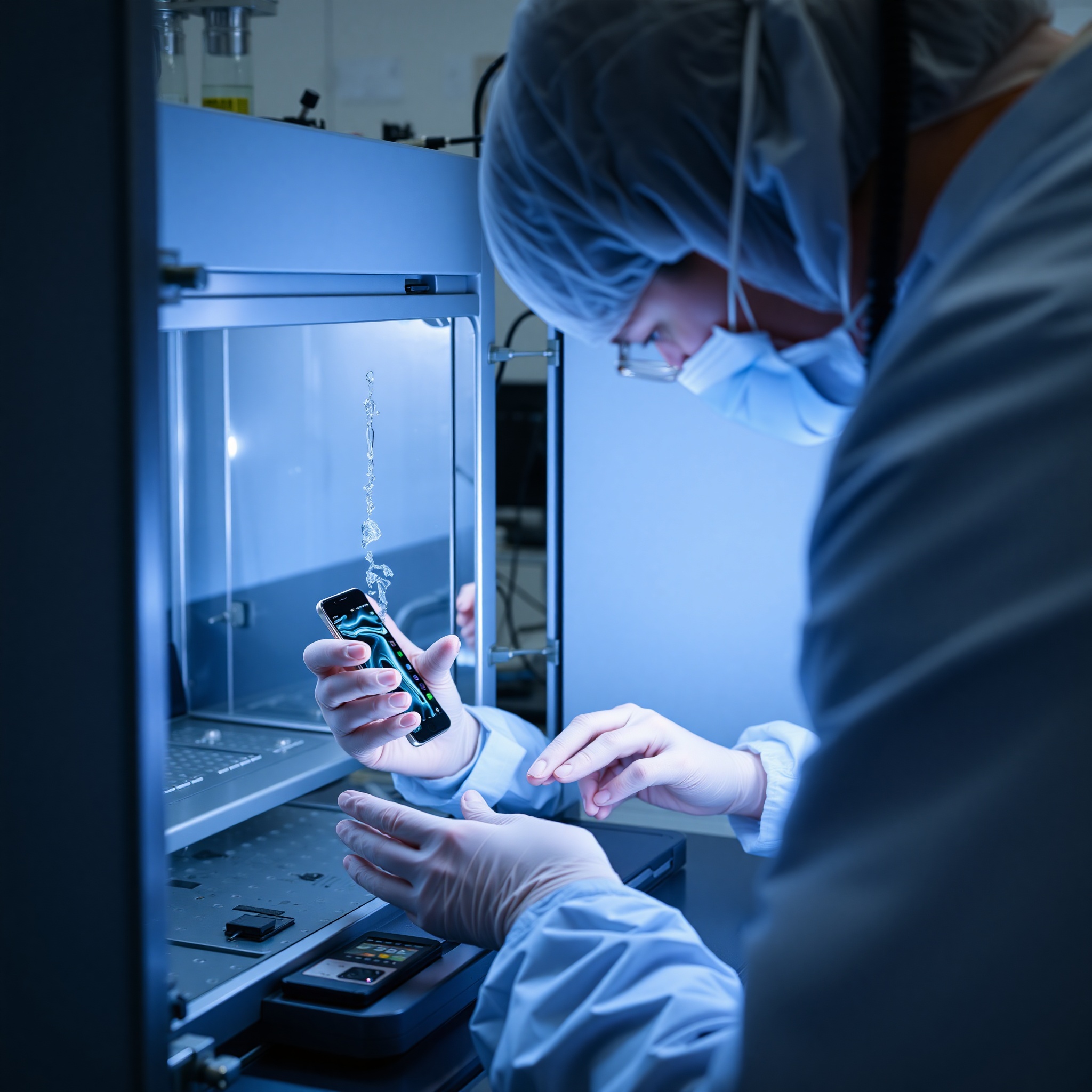 Water damage recovery service with specialized drying equipment